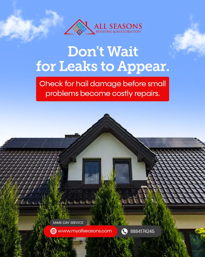All Seasons Roofing & Restoration social media creative by GetX Marketing