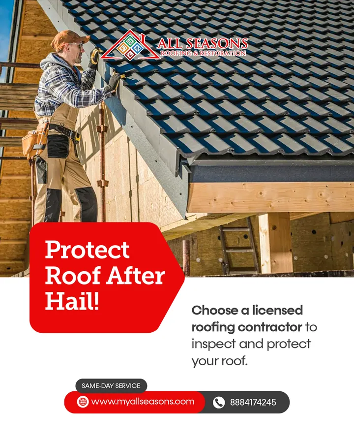 All Seasons Roofing & Restoration social media post by GetX Marketing