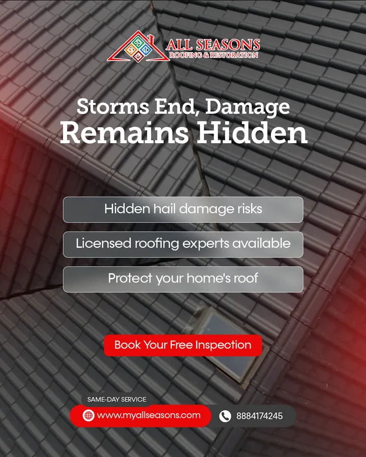 All Seasons Roofing & Restoration social media post by GetX Marketing