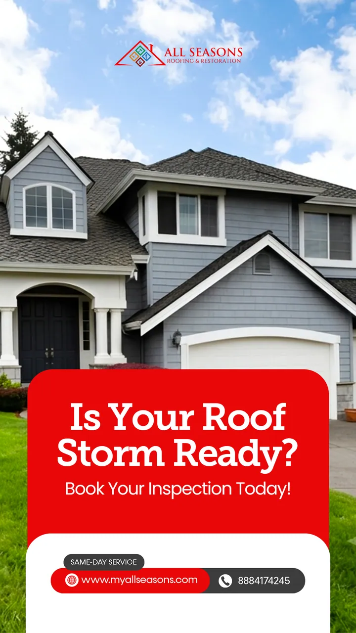 All Seasons Roofing & Restoration Instagram story by GetX Marketing