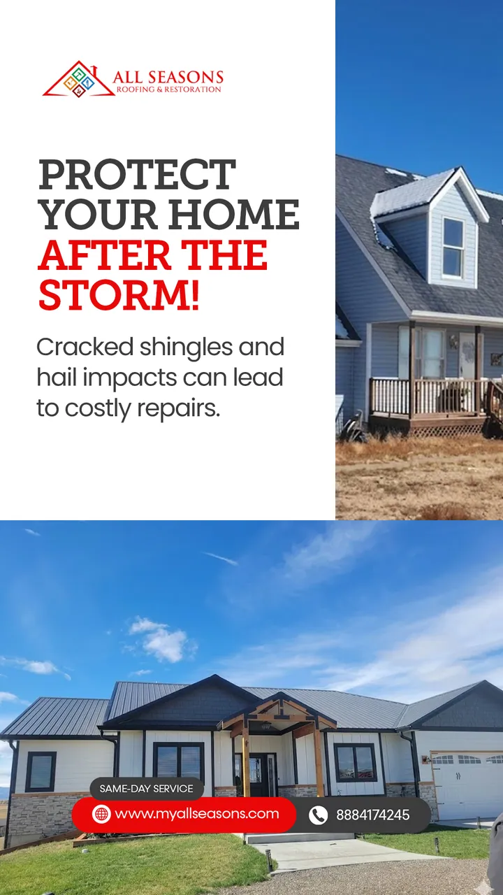 All Seasons Roofing & Restoration Instagram story by GetX Marketing