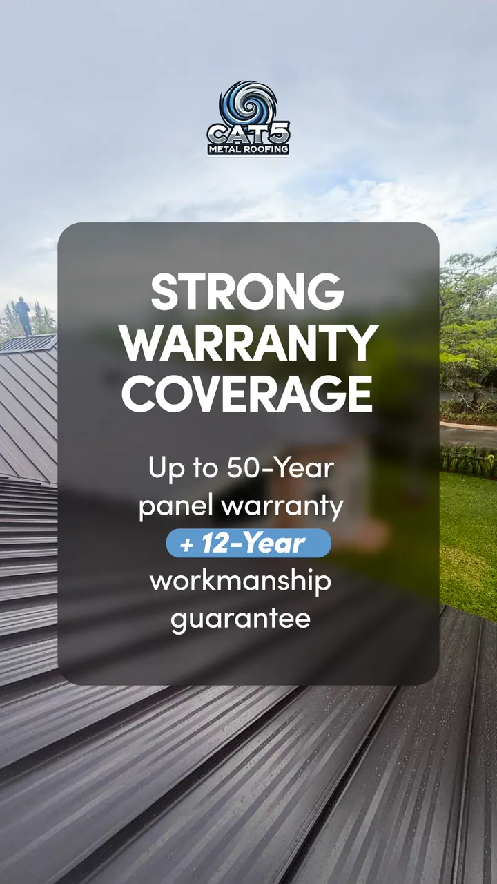 Cat 5 Metal Roofing Instagram story by GetX Marketing