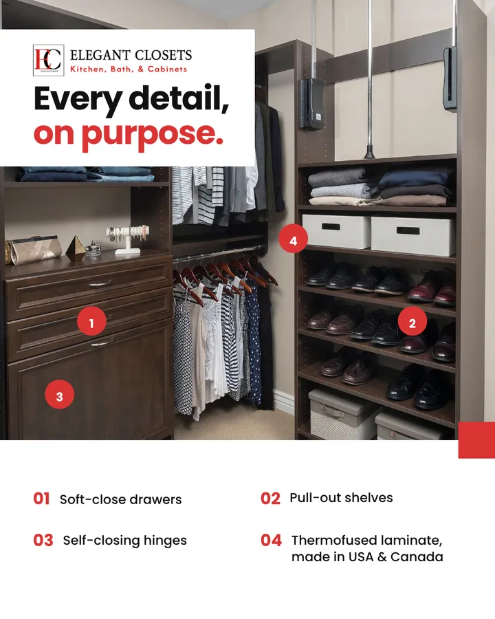 Elegant Closets social media creative by GetX Marketing
