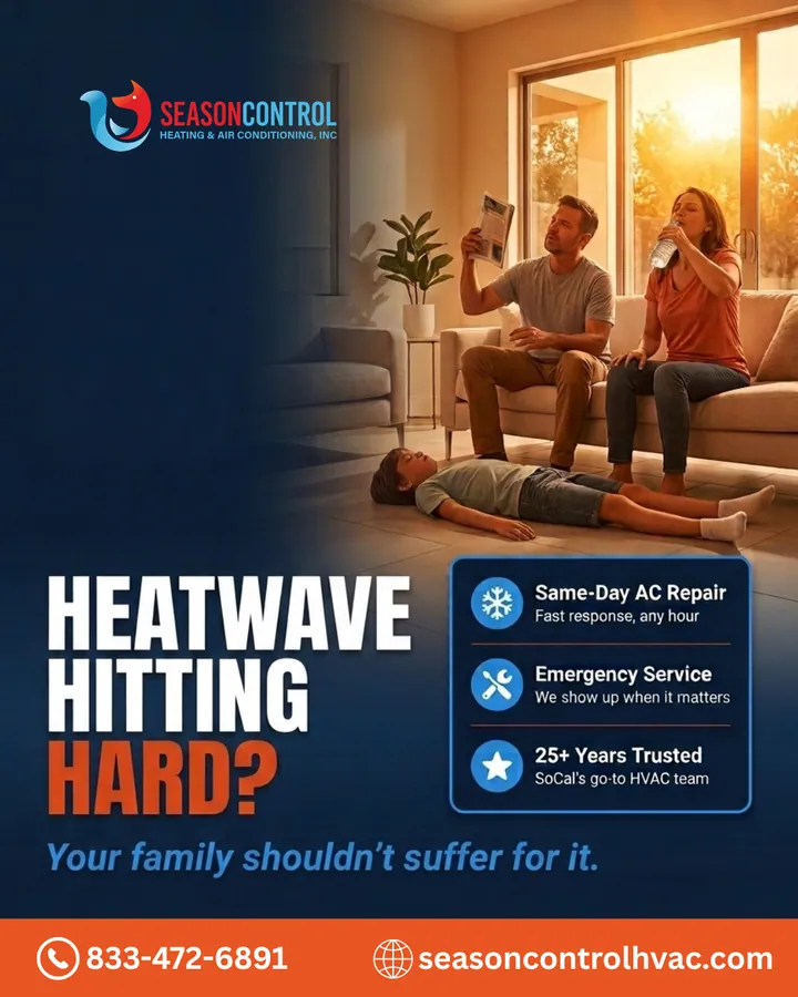 Season Control HVAC social media creative by GetX Marketing