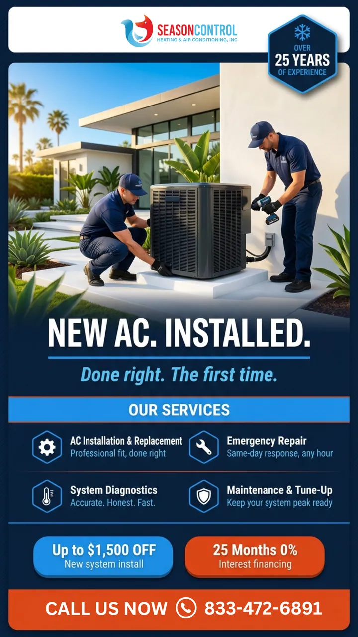 Season Control HVAC Instagram story by GetX Marketing